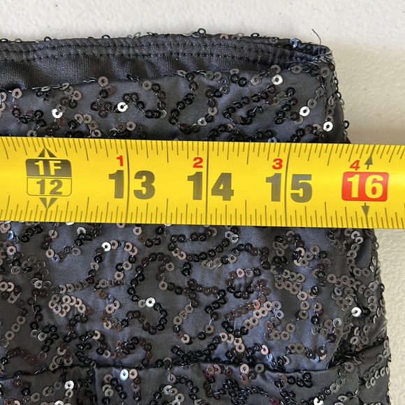 Tipsy Elves Women’s Black Sequin High Waisted Leggings Women Size XL - Picture 8 of 8